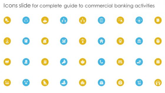 Icons Slide For Complete Guide To Commercial Banking Activities Fin SS V