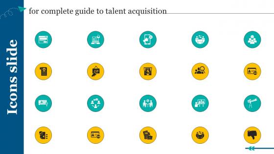 Icons Slide For Complete Guide To Talent Acquisition