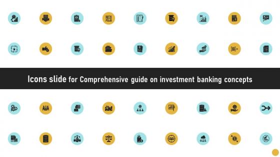 Icons Slide For Comprehensive Guide On Investment Banking Concepts Fin SS