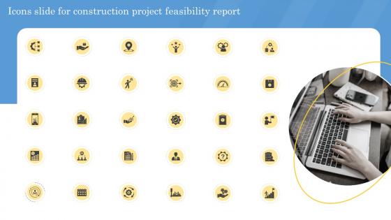 Icons Slide For Construction Project Feasibility Report Ppt Show Graphics Tutorials