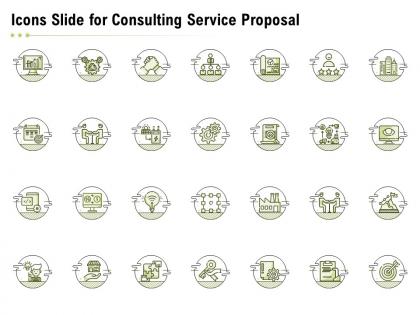 Icons slide for consulting service proposal ppt powerpoint presentation slides images