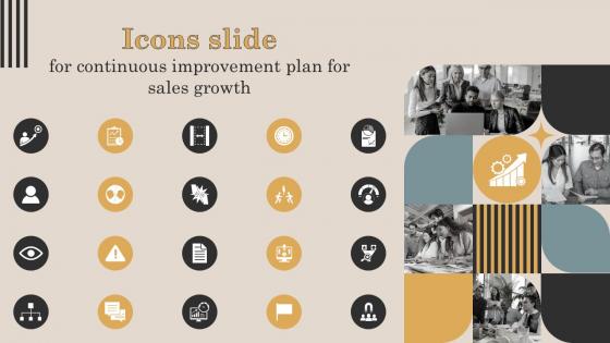 Icons Slide For Continuous Improvement Plan For Sales Growth Ppt Slides Clipart