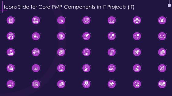 Icons slide for core pmp components in it projects it