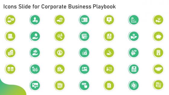 Icons Slide For Corporate Business Playbook Ppt Show