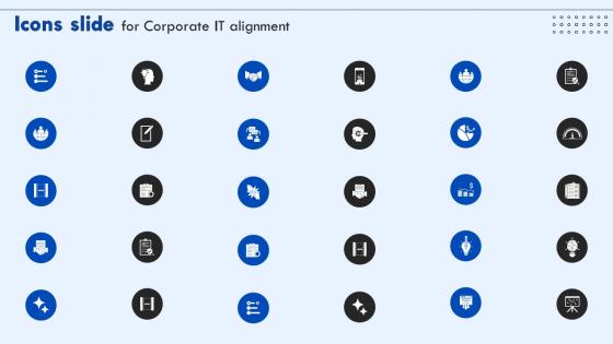Icons Slide For Corporate IT Alignment Ppt Powerpoint Presentation File Example File