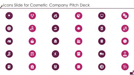 Icons Slide For Cosmetic Company Pitch Deck