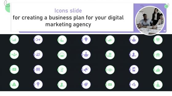 Icons Slide For Creating A Business Plan For Your Digital Marketing Agency BP SS