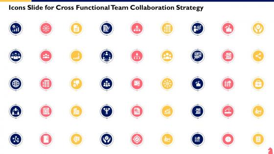 Icons Slide For Cross Functional Team Collaboration Strategy Ppt Icon Designs Download