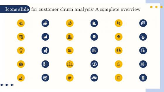 Icons Slide For Customer Churn Analysis A Complete Overview
