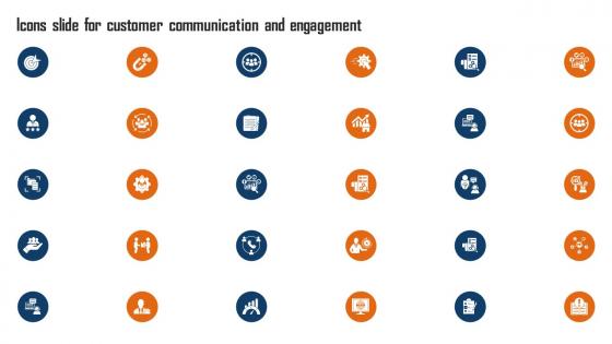 Icons Slide For Customer Communication And Engagement Ppt Ideas Templates