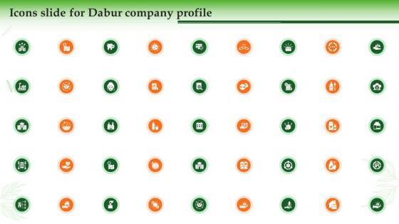 Icons Slide For Dabur Company Profile Ppt Styles Slide Portrait