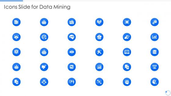 Icons Slide For Data Mining Ppt Guideline
