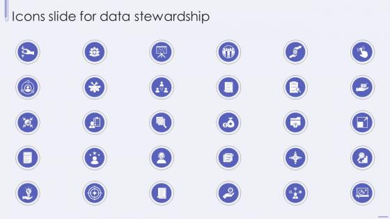 Icons Slide For Data Stewardship Ppt Powerpoint Presentation File Elements