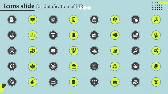 Icons Slide For Datafication Of HR Ppt Show Example Introduction