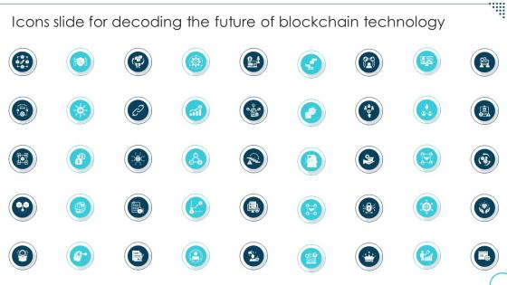 Icons Slide For Decoding The Future Of Blockchain Technology BCT SS
