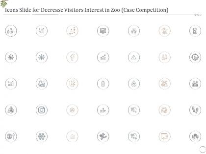 Icons slide for decrease visitors interest in zoo case competition ppt elements