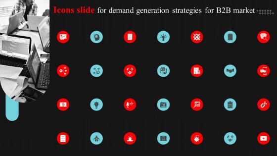Icons Slide For Demand Generation Strategies For B2b Market