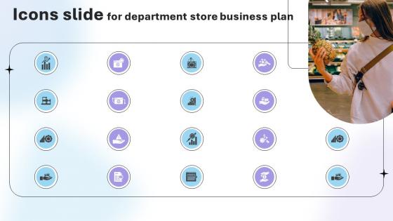 Icons Slide For Department Store Business Plan BP SS V