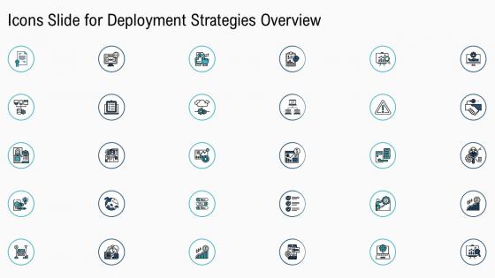 Icons slide for deployment strategies overview