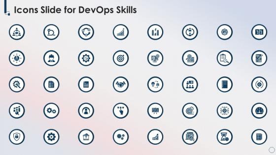 Icons Slide For Devops Skills Ppt Styles Background Images