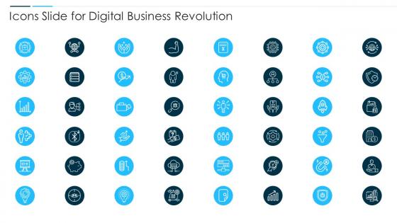 Icons Slide For Digital Business Revolution Ppt Grid