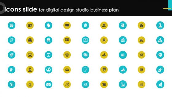 Icons Slide For Digital Design Studio Business Plan BP SS V