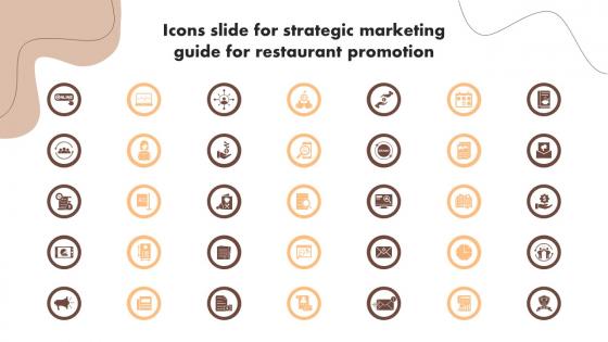 Icons Slide For Digital Marketing Activities To Promote Cafe