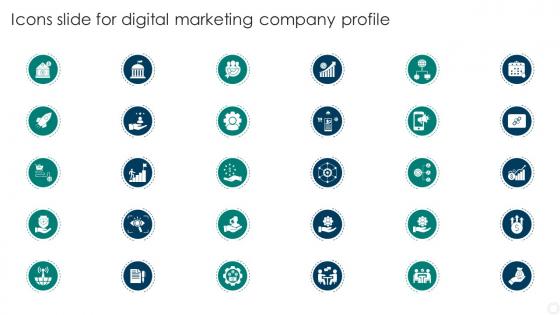 Icons Slide For Digital Marketing Company Profile Ppt Powerpoint Presentation File Show
