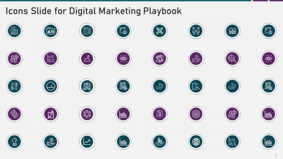 Icons slide for digital marketing playbook