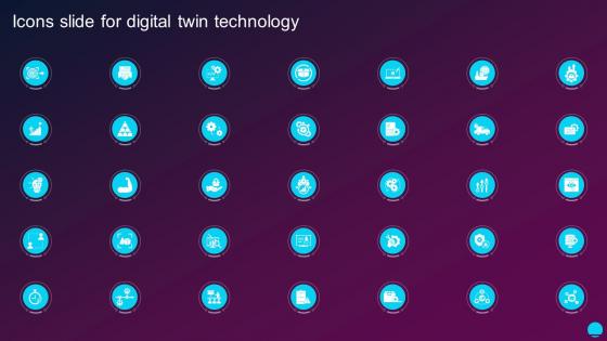 Icons Slide For Digital Twin Technology Ppt Powerpoint Presentation File Rules