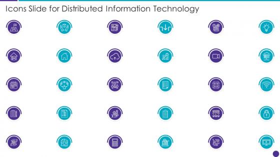 Icons Slide For Distributed Information Technology