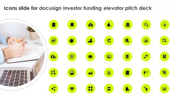 Icons Slide For Docusign Investor Funding Elevator Pitch Deck