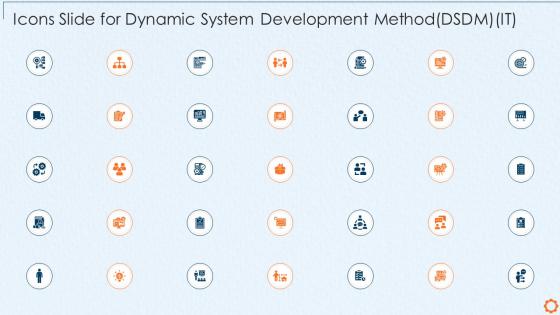 Icons slide for dynamic system development method dsdm it