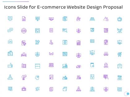 Icons slide for e commerce website design proposal ppt powerpoint presentation portfolio