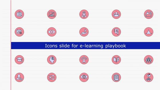 Icons Slide For E Learning Playbook Ppt Slides Example Introduction Visual Aids Infographic Template