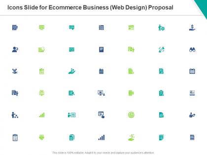 Icons slide for ecommerce business web design proposal ppt powerpoint presentation inspiration format ideas