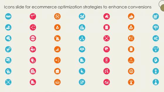Icons Slide For Ecommerce Optimization Strategies To Enhance Conversions SA SS V