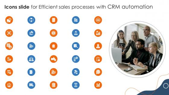 Icons Slide For Efficient Sales Processes With CRM Automation CRP DK SS