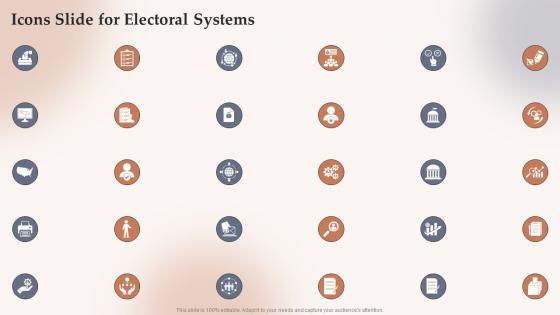 Icons Slide For Electoral Systems Ppt Slides Infographic Template
