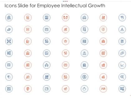 Icons slide for employee intellectual growth ppt information