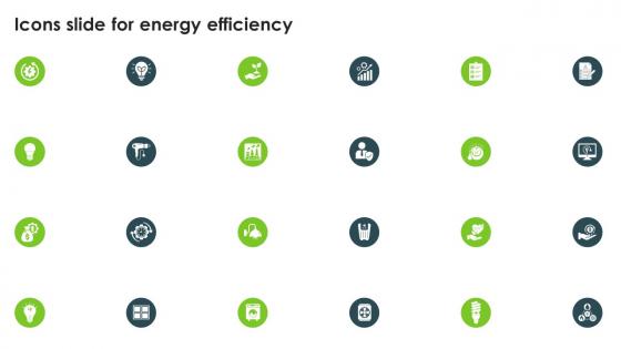 Icons Slide For Energy Efficiency Ppt Slides Rules