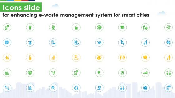 Icons Slide For Enhancing E Waste Management System For Smart Cities