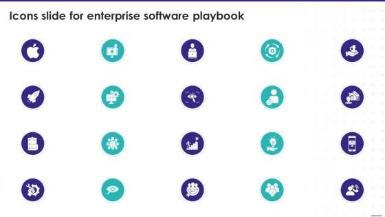 Icons Slide For Enterprise Software Playbook