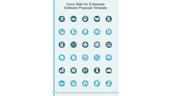 Icons Slide For Enterprise Software Proposal Template One Pager Sample Example Document