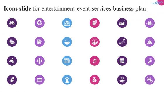 Icons Slide For Entertainment Event Services Business Plan BP SS