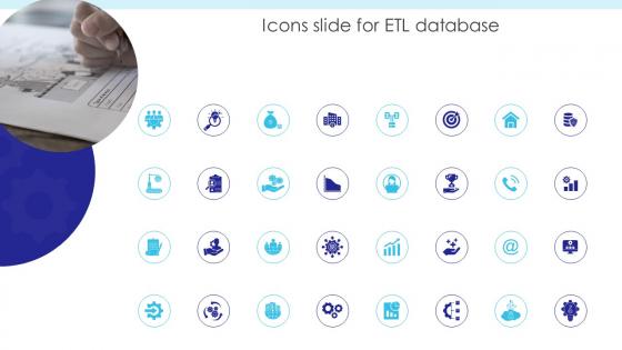 Icons Slide For ETL Database Ppt Diagrams