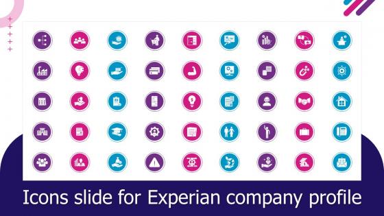 Icons Slide For Experian Company Profile Ppt Styles Background Images