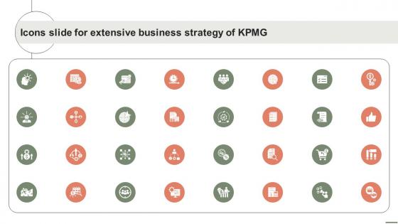 Icons Slide For Extensive Business Strategy Of KPMG Strategy SS V