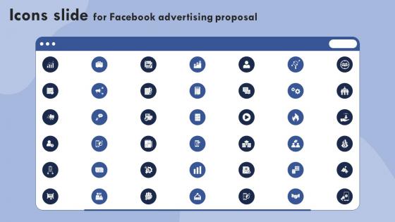 Icons Slide For Facebook Advertising Proposal Ppt Powerpoint Presentation Styles Example