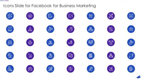 Icons Slide For Facebook For Business Marketing
